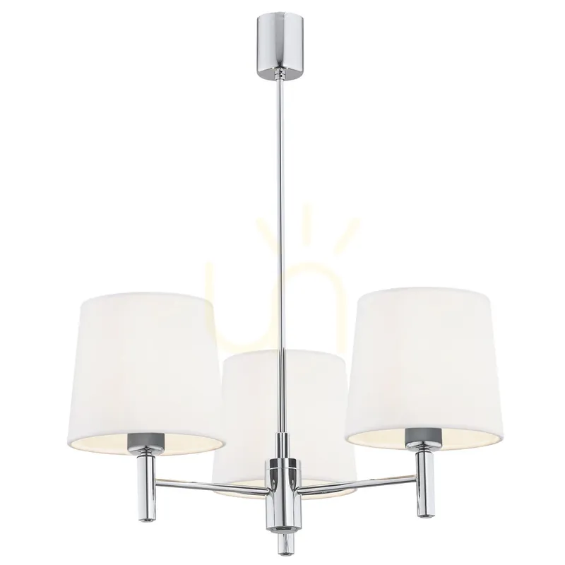 Candelabru Argon Bolzano Plus alb crom catifea 3xE27 6114 Discount