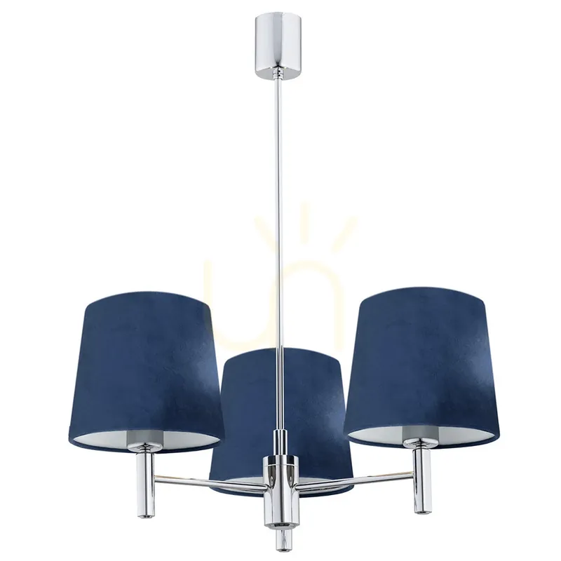 Candelabru Argon Bolzano albastru marin 3xE27 IP20 1381 Nu rata