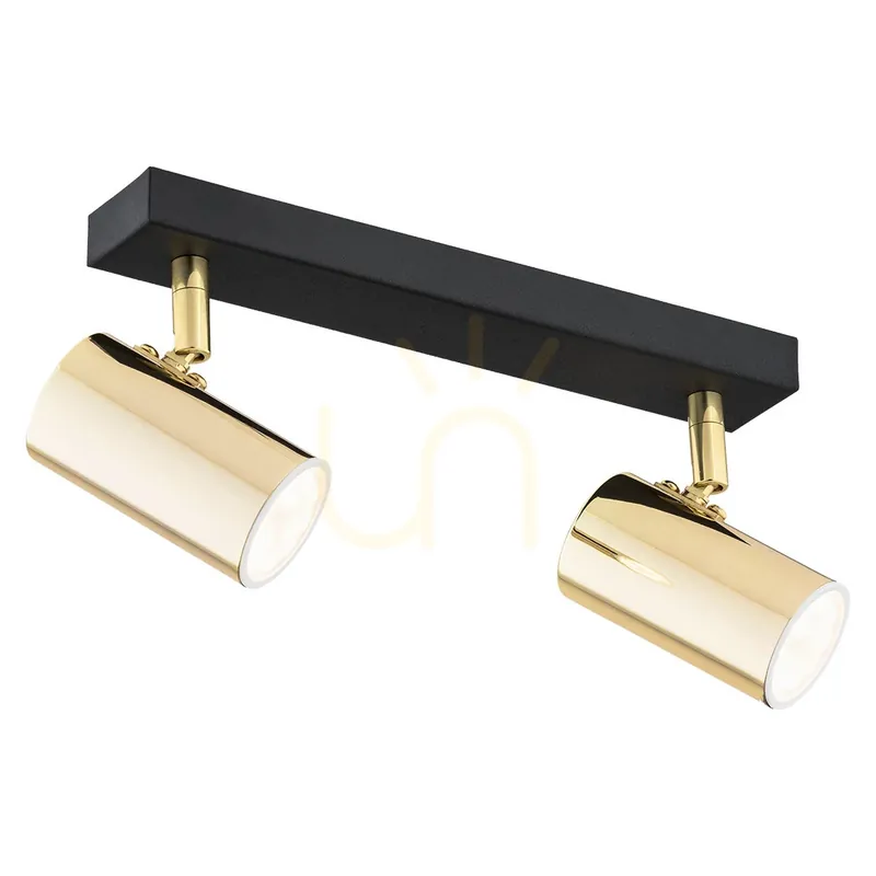 Plafonieră ARGON Lagos negru alamă 2xGU10 IP20 889 Bestseller