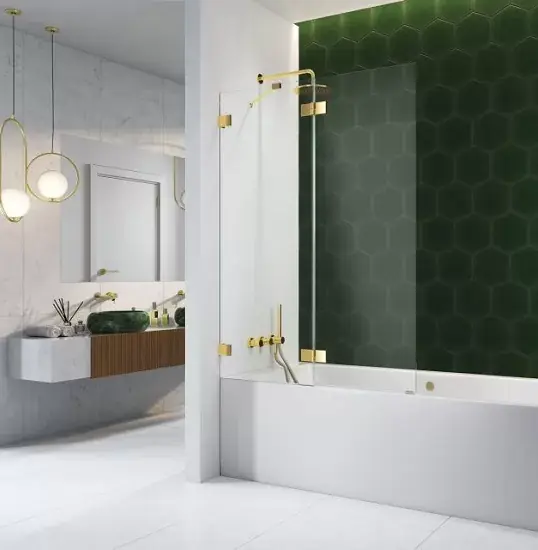 Disponibil imediat Paravan pentru cada de baie, Radaway Essenza Pro Gold PND II