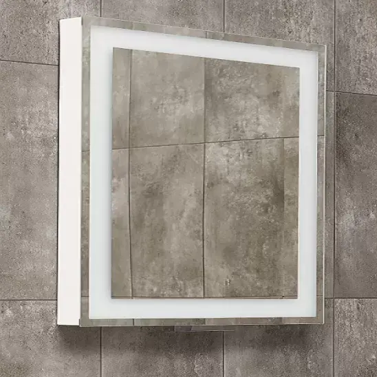 Oglinda de baie dreptanghiulara 80x60 cm, retractabila cu iluminare LED Miior 8060 Get 305862+R2-B+BP-B Discount