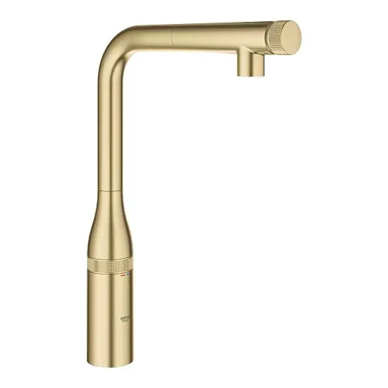 Baterie bucatarie, control push&turn, dus extractabil, Grohe Essence Smartcontrol auriu mat (brushed cool sunrise) 31615GN0 Expediere rapidă