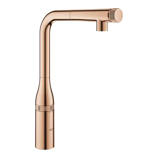 Baterie bucatarie, control push&turn, dus extractabil, Grohe Essence Smartcontrol cupru (warm sunset) 31615DA0 Livrare rapidă