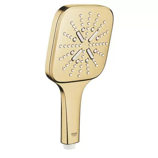 Para dus de mana 3 jet Grohe Rainshower Smartactive 130 Cube auriu mat (brushed cool sunrise) 26582GN0 Noutate