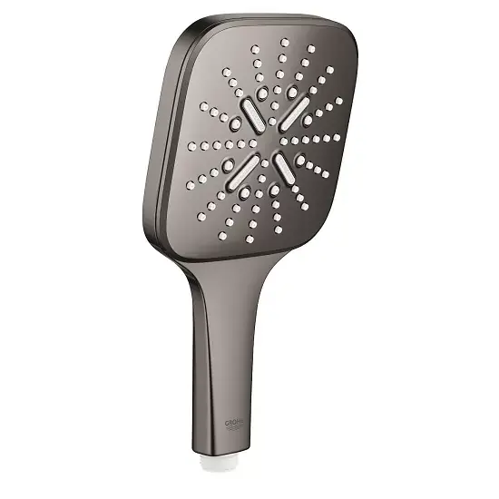 Livrare expres Para dus de mana 3 jet Grohe Rainshower Smartactive 130 Cube antracit lucios (hard graphite) 26582A00