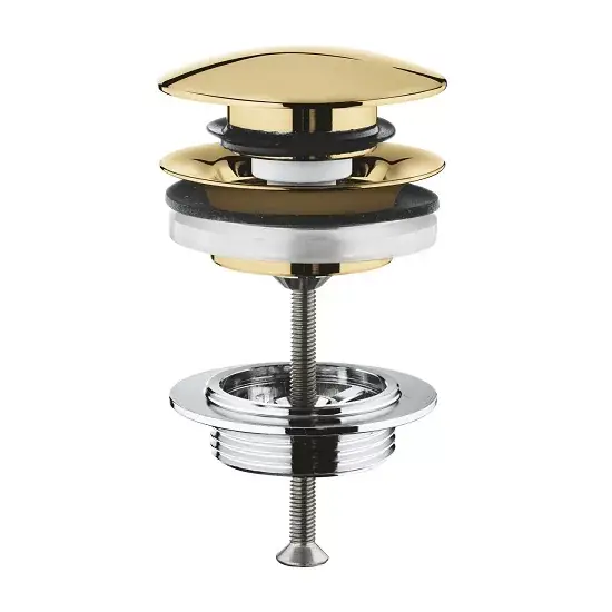 Ventil pentru lavoar, cu preaplin, Grohe auriu lucios (cool sunrise) 65807GL0 Cumpără acum