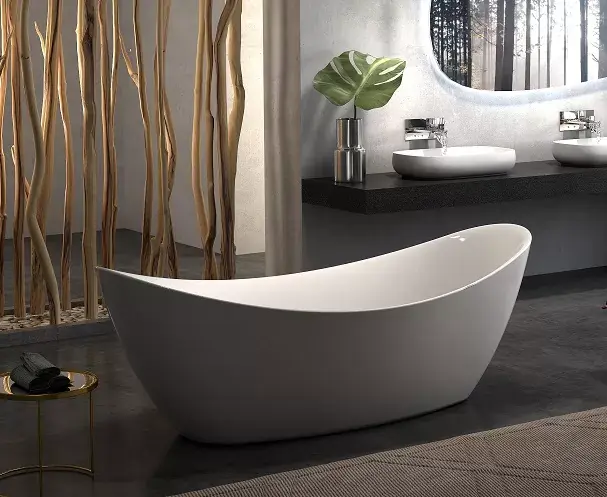 Cada de baie freestanding, ovala, Florida Flora, HY531 Reducere specială