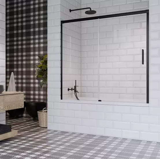 Paravan pentru cada de baie, cu usa culisanta, Radaway Idea Black PN DWJ Retur gratuit