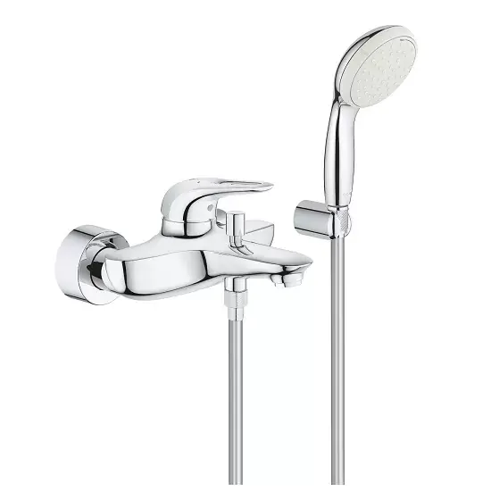 Set baterie cada dus monocomanda cu set de dus Tempesta, Grohe Eurostyl 3359230A Cumpărături sigure