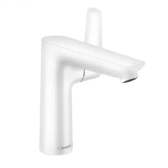 Noutate Baterie lavoar monocomanda cu ventil pop-up, alb mat (matt white), Hansgrohe Talis E 150 71754700