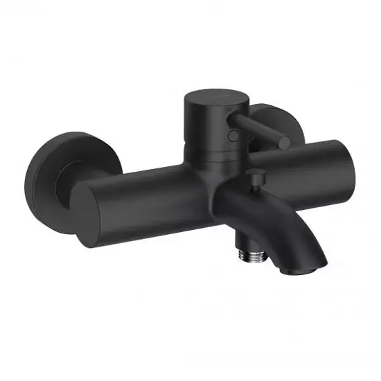 Plată sigură Baterie pentru cada dus monocomanda, negru mat, Kludi Bozz 386913976