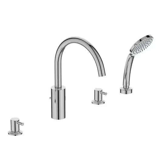 Preț redus Baterie cada dus, cu montaj pe cada, cu 4 orificii, Ideal Standard Ceraline BC198AA