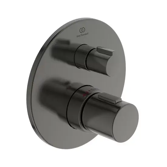 Cumpărături sigure Baterie de dus termostatata, incastrata, gri inchis (magnetic grey), Ideal Standard Ceratherm T100 A5813A5