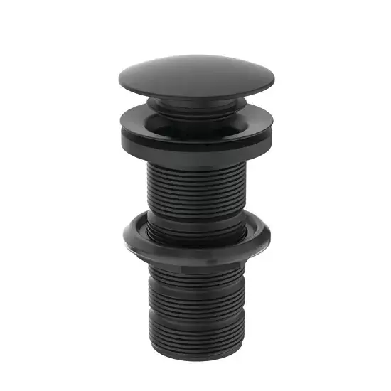 Promoție Ventil click clack pentru lavoar fara preaplin, negru mat (silk black), Ideal Standard E1483XG