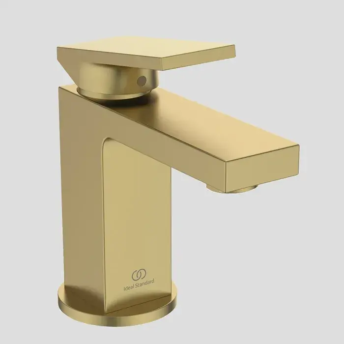 Baterie lavoar monocomanda, cu ventil pop-up, auriu mat (brushed gold), Ideal Standard Extra Piccolo BD502A2 Nu rata