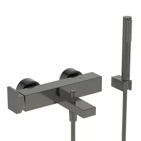 Baterie cada dus monocomanda, cu set de dus, gri magnetic (magnetic grey), Ideal Standard Extra BD514A5 Noutate