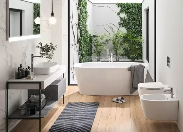 Ieftin Cada de baie freestanding BTW 180x80 cm, cu preaplin, alb mat, Ideal Standard Atelier Dea K8721V1
