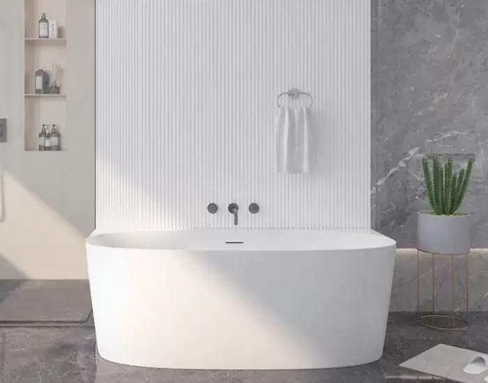Cada de baie freestanding, semi-ovala, Florida Beatrice Slim 170, WS206AT-170 Livrare expres