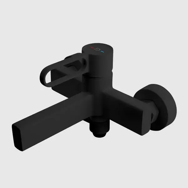 Ofertă limitată Baterie cada dus monocomanda, fara set de dus, negru mat, FDesign Zaffiro FD1-ZFR-1-22
