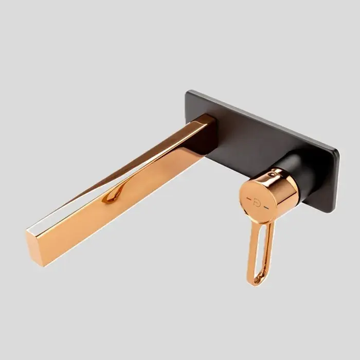 Baterie lavoar monocomanda, cu montaj incastrat, negru - rose gold, FDesign Zaffiro FD1-ZFR-3PA-25 Cumpără acum
