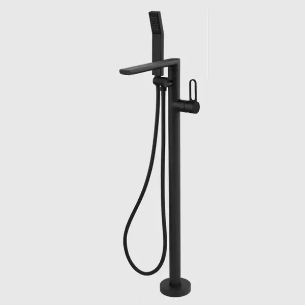 Baterie cada dus monocomanda, freestanding cu set de dus, negru mat, FDesign Zaffiro FD1-ZFR-11F-22 Doar azi