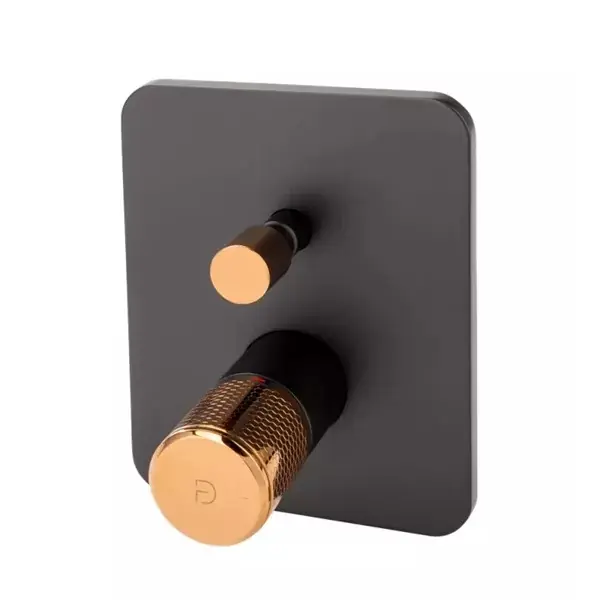 Baterie cada dus monocomanda, cu montaj incastrat, negru - rose gold, FDesign Ardesia FD1-ARD-7P-25 Discount
