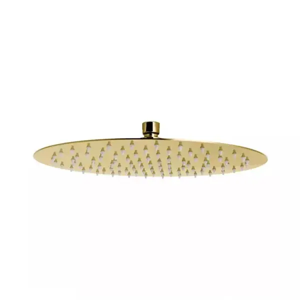 Lichidare de stoc Para fixa de dus slim rotunda, auriu lucios, FDesign Inula FD8-506-55