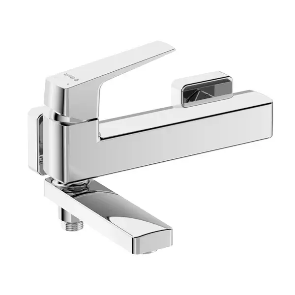 Plată securizată Baterie cada dus monocomanda, cu pipa pliabila, fara set de dus, crom, Deante Blur BQL_012M