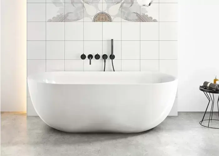 Cada de baie freestanding, ovala, cu instalatie completa, Florida Aura Slim 170, HY524 Disponibil imediat