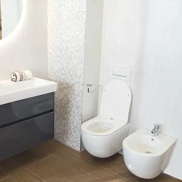 Bideu suspendat alb, Fluminia Minerva 2210B Reducere
