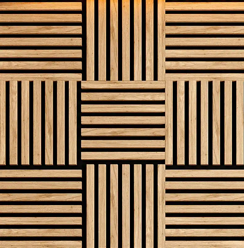 Popular Modul riflaj MDF decorativ LDA PREMIUM de tip panou acustic, Stejar Saragossa, 30×30 cm
