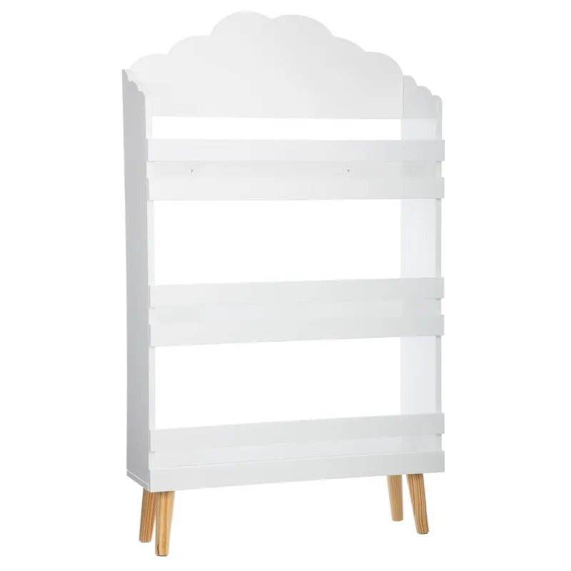 Preț promoțional Biblioteca pentru copii Atmosphera Douceur, din MDF, 58x18x100 cm, alb
