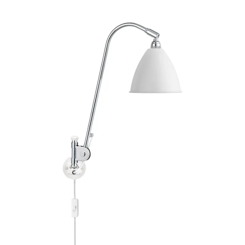 Bestlite BL6 Aplică de Perete ø16 Chrome/Matte White - GUBI Cumpără online