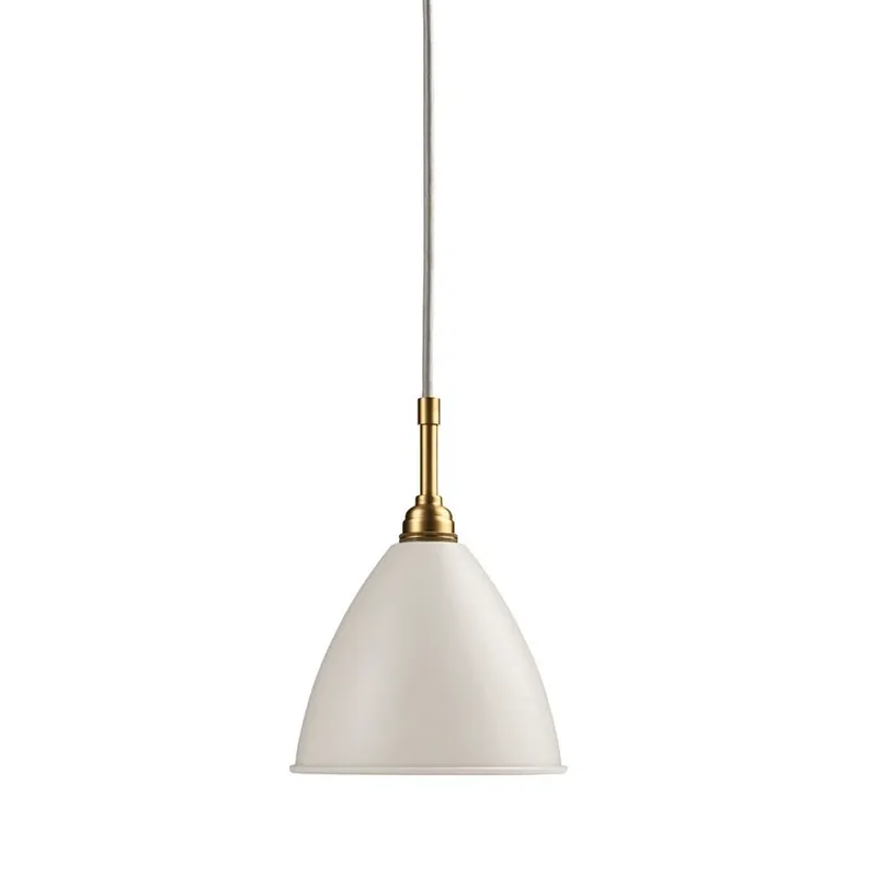 Bestlite BL9 Lustră Pendul ø16 Brass/Matte White - GUBI Reducere de preț
