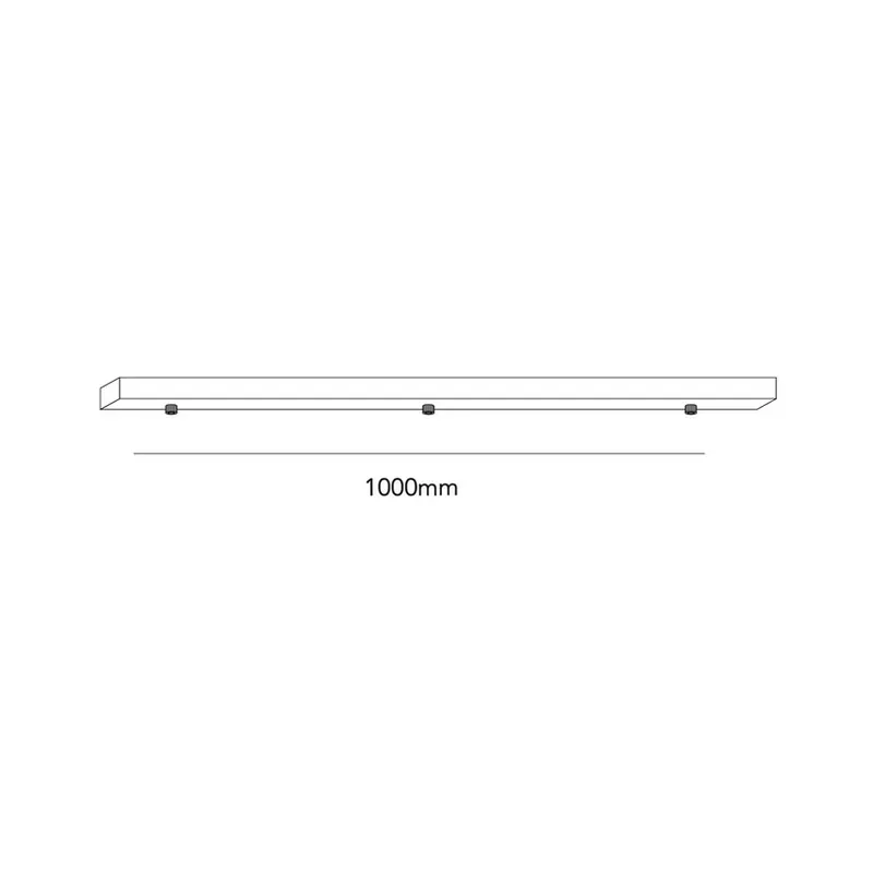 Ceiling Baza L1000/3 Lustră Penduls Black - LIGHT-POINT Ultima șansă