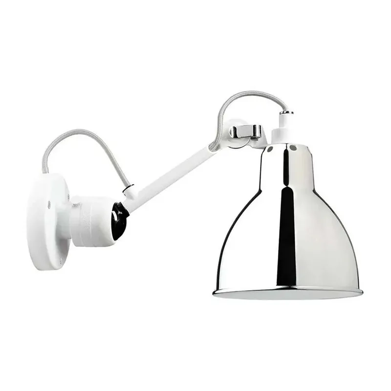 304 Aplică de Perete White/Chrome (Nu Întrerupător) - Lampe Gras Ultima șansă