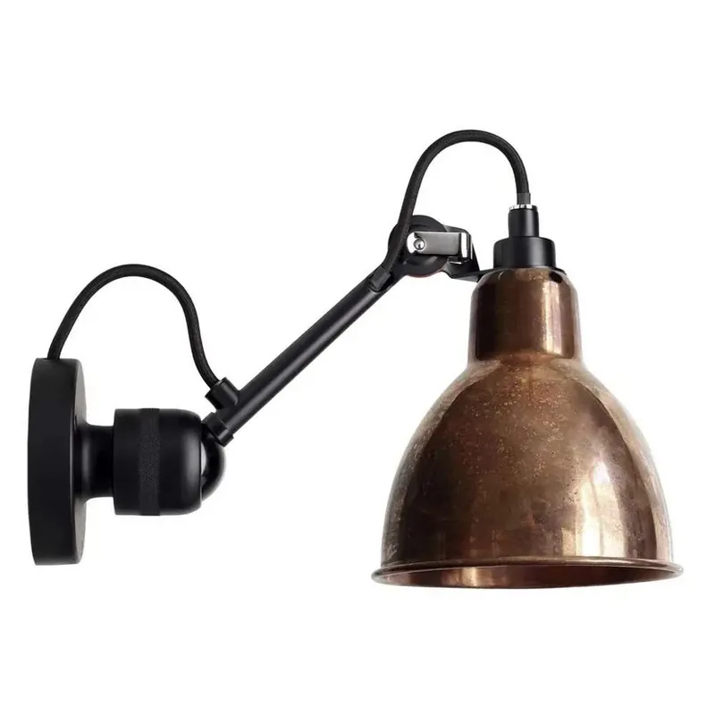 304 Aplică de Perete Black/Raw Copper - Lampe Gras Reducere
