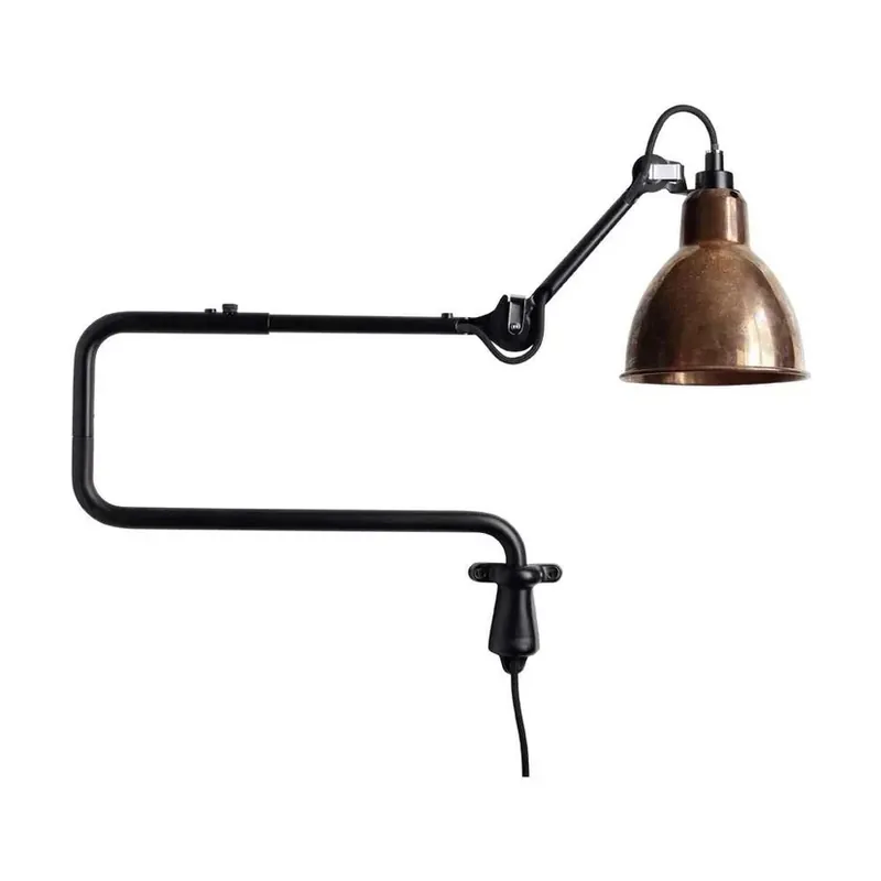 Cumpărături sigure 303 Aplică de Perete Black/Raw Copper/White - Lampe Gras