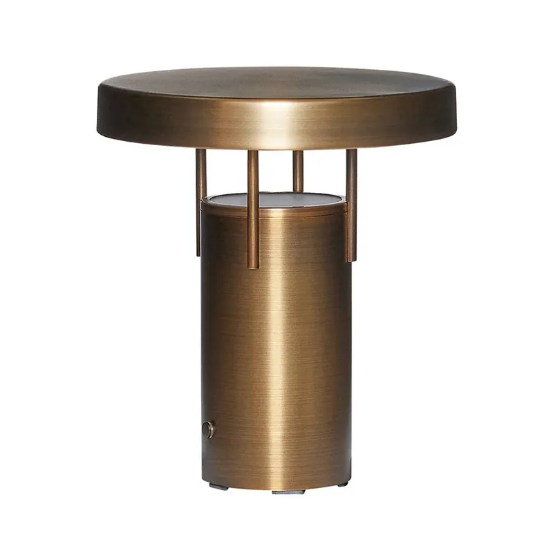 Lampa de masă cu LED și baterie BringMe Mini, alamă, 20 cm - HÜBSCH Popular