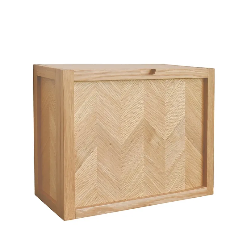 Dulap pentru pantofi Herringbone, lungime 50 cm, furnir de stejar – Hübsch Reducere de preț