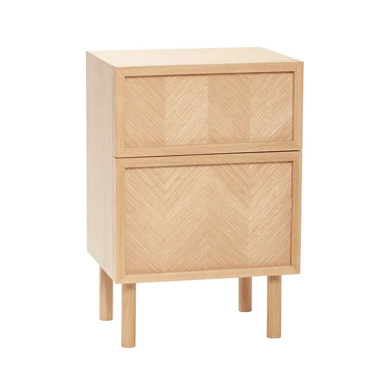 Cel mai bun preț Herringbone Măsuță de pat Natural - Hübsch