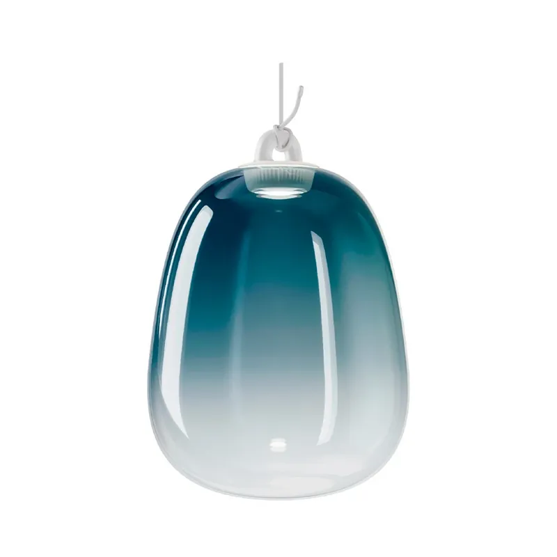 Oblò Lustră Pendul Large 3000K Azure Oțel/Alb - Lodes Discount