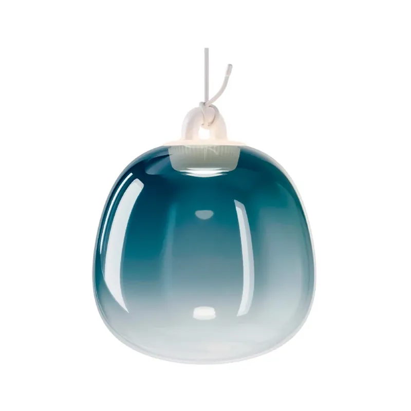 Noutate Oblò Lustră Pendul Small 3000K Azure Oțel/Alb - Lodes