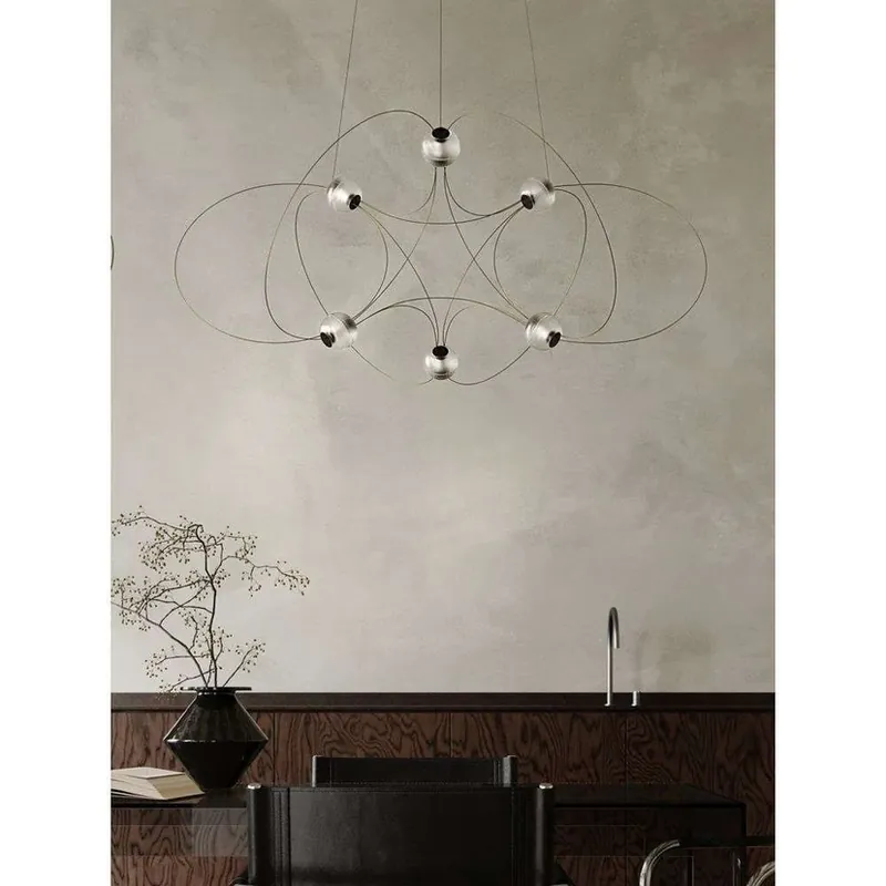 Nu rata Munari 6 Lustră Pendul Negru - DCW