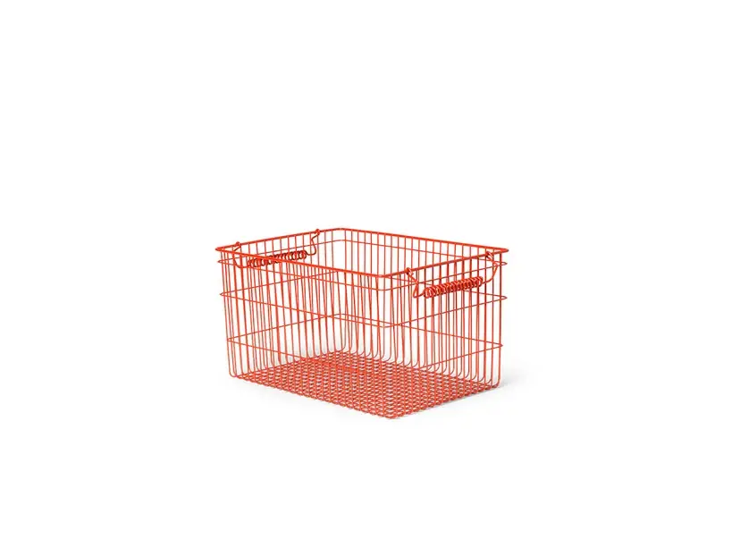Vezi acum Set de 2 cutii de depozitare Cala Stackable, roșu mac - ferm LIVING