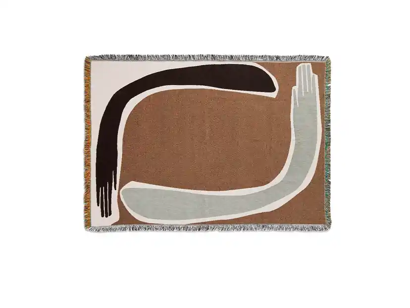 Noutate Pose Tapestry Blanket Coffee - Ferm Living