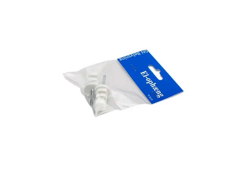 Electric Hanger w/screw 2-pack - White - GN Doar azi