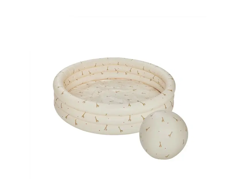 Retur ușor Giraffe Pool Small cu minge bej - OYOY Living Design