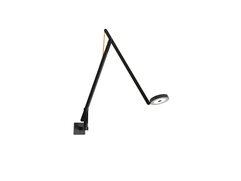 String W1 Aplică de Perete DTW Matt Black/Orange - Rotaliana Premium