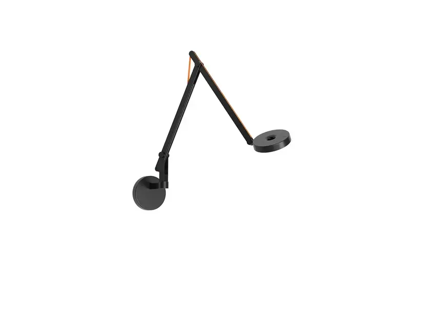 String W2 Mini Aplică de Perete DTW Matt Black/Orange - Rotaliana Preț redus